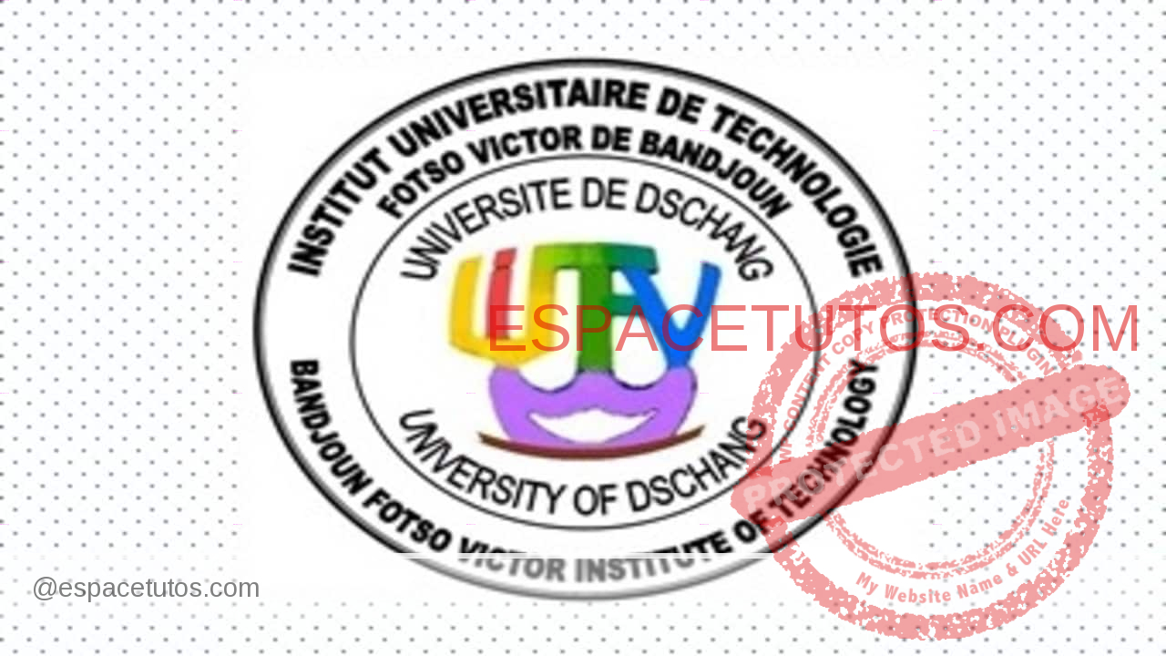 Resultat Concours IUT FOTSO Victor 2021 2022 1ere annee cursus BTSFPTC
