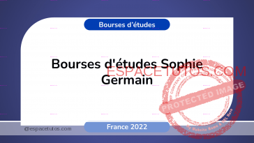 Bourses detudes Sophie Germain en France 2022 2023