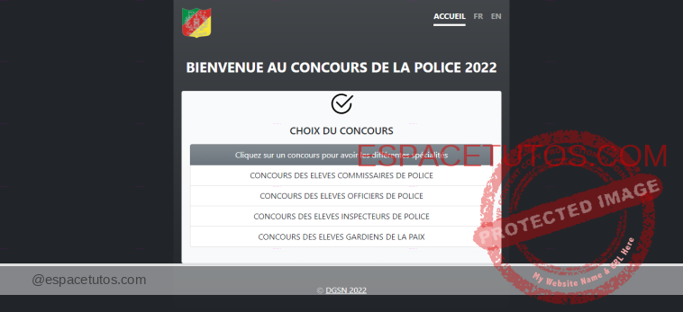 DGSN Police Nouveau site dInscription en ligne concours police cameroun 2022