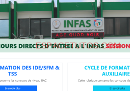 CONCOURS DIRECTS D'ENTREE A L'INFAS SESSION 2023